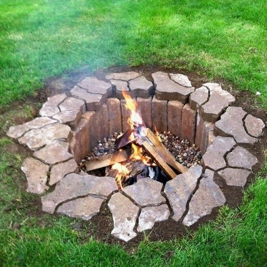 wood fire pit